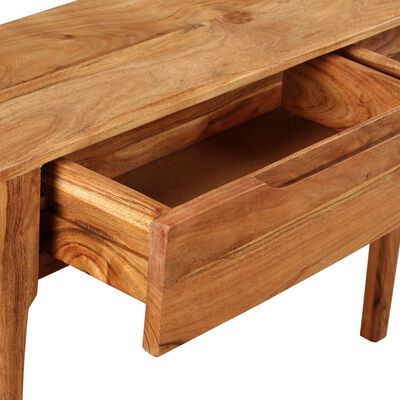 vidaXL Table console Bois massif 118 x 30 x 80 cm