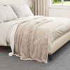 vidaXL Jet&eacute; Beige 130 x 150 cm Toison