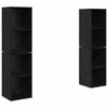 vidaXL Ensemble meuble TV 4 pcs Ch&ecirc;ne noir 37 x 37 x 72 cm