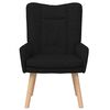vidaXL fauteuil Noir 63 x 67 x 94 cm tissu