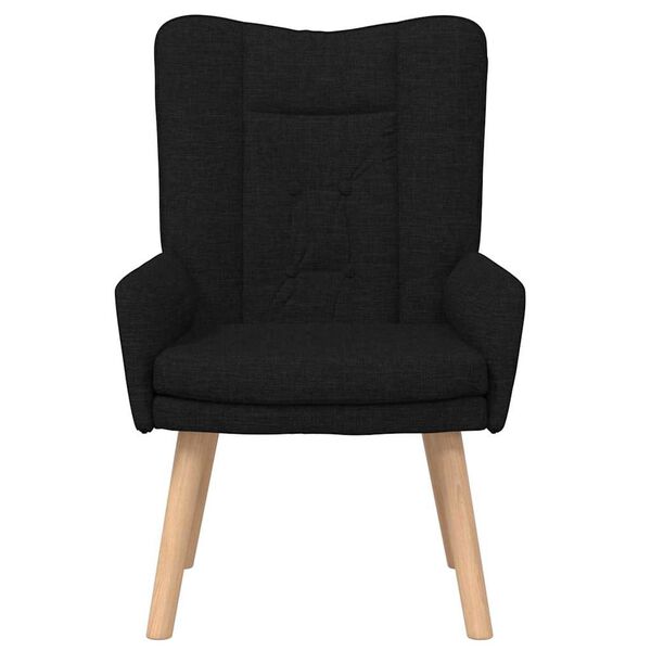 vidaXL fauteuil Noir 63 x 67 x 94 cm tissu