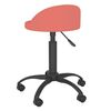vidaXL Chaises &agrave; manger pivotantes lot de 4 Rose Velours