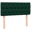vidaXL Sommier &agrave; lattes de lit et matelas vert fonc&eacute; 120x220cm velours