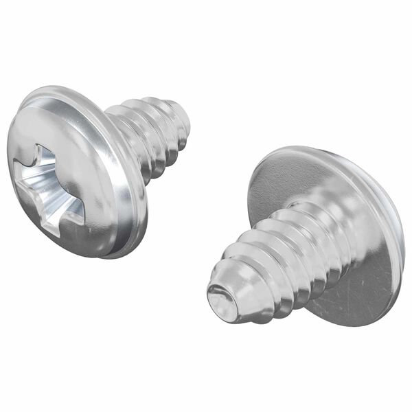 vidaXL Vis de verrouillage 2 pcs Argent&eacute; M4 x 5 mm Fer