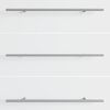 vidaXL Poign&eacute;e 2 pcs Argent&eacute; 1500 mm Acier