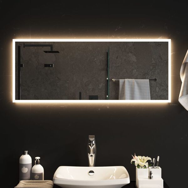 vidaXL Miroir de salle de bain &agrave; LED 40x100 cm