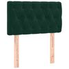 vidaXL Sommier &agrave; lattes de lit et matelas Vert fonc&eacute; 80x200 cm Velours