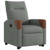 vidaXL Fauteuil inclinable &eacute;lectrique gris fonc&eacute; tissu