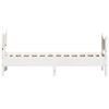 vidaXL Cadre de lit sans matelas blanc 100x200 cm bois de pin massif