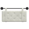 vidaXL T&ecirc;te de lit suspendue Cr&egrave;me 100 x 55 x 5 cm Velours