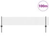 vidaXL Cl&ocirc;ture avec poteau Gris 0,4 x 100 m Acier et PVC