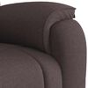 vidaXL Fauteuil inclinable Marron fonc&eacute; Tissu