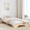 vidaXL Cadre de lit Naturel 100 x 200 cm Pin massif