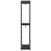 vidaXL Garde-robe Noir 60x40x213 cm M&eacute;tal et agglom&eacute;r&eacute;