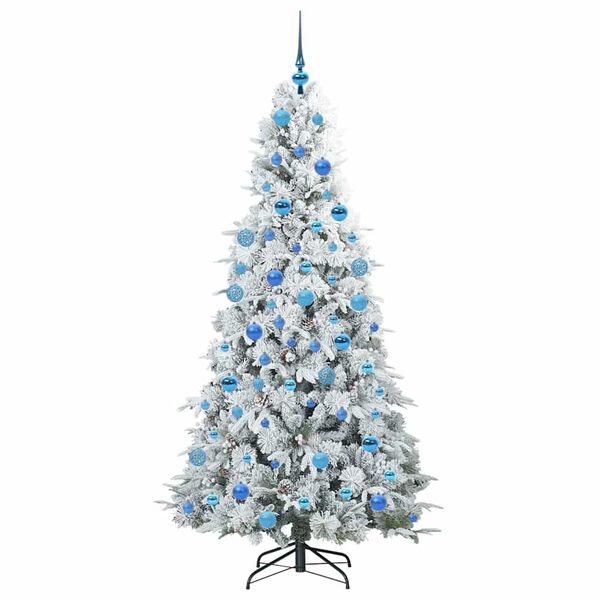 vidaXL Sapin de No&euml;l Artificiel &agrave; Branches Articul&eacute;es Blanc 180 cm