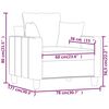 vidaXL Fauteuil Taupe 60 cm Tissu