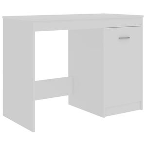 vidaXL Bureau Blanc 100x50x76 cm Bois d'ing&eacute;nierie
