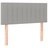 vidaXL T&ecirc;te de lit Gris clair 100x5x78/88 cm Tissu