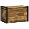 vidaXL Bo&icirc;te de rangement 80 x 50 x 50 cm Bois de mangue brut
