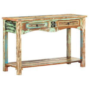 vidaXL Table console 120x40x75 cm Bois solide de r&eacute;cup&eacute;ration