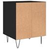 vidaXL Tables de chevet 2 pcs noir 40x35x50 cm bois d&rsquo;ing&eacute;nierie