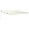 vidaXL Auvent r&eacute;tractable manuel Cr&egrave;me 2,5 x 2 m