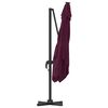 vidaXL Parasol Roma Rouge 286 x 285 x 265 cm Polyester et Aluminium