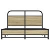 vidaXL Cadre de lit sans matelas 140x200 cm ch&ecirc;ne sonoma