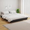 vidaXL Cadre de lit sans matelas gris bois massif 160x200 cm