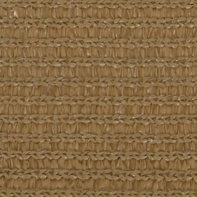 vidaXL Voile d'ombrage 160 g/m² Taupe 4x4x5,8 m PEHD