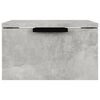 vidaXL Tables de chevet murales 2 pcs Gris b&eacute;ton 34x30x20 cm