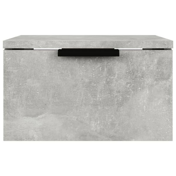 vidaXL Tables de chevet murales 2 pcs Gris b&eacute;ton 34x30x20 cm