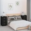 &nbsp;vidaXL Tables de chevet 2 pcs Noir 40x40x75 cm Bois de pin massif