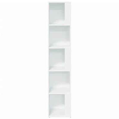 vidaXL Armoire d'angle Blanc 33x33x164,5 cm Bois d'ingénierie