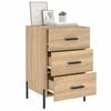 vidaXL Table de chevet ch&ecirc;ne sonoma 40x40x66 cm bois d'ing&eacute;nierie