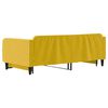 vidaXL Lit de jour avec lit gigogne jaune 100x200 cm velours