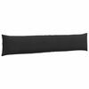vidaXL Coussins de canap&eacute; 2 pcs Noir 200 x 40 cm