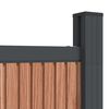 vidaXL Panneau de cl&ocirc;ture marron 173x186 cm WPC