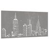 vidaXL D&eacute;coration murale jardin 105x55cm acier corten design d'horizon