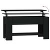 vidaXL Table basse noir 101x49x52 cm bois d'ing&eacute;nierie