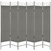 vidaXL Cloison de s&eacute;paration 6 panneaux Anthracite 240 x 180 cm