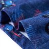 T-shirt pour enfants m&eacute;lange bleu fonc&eacute; 140