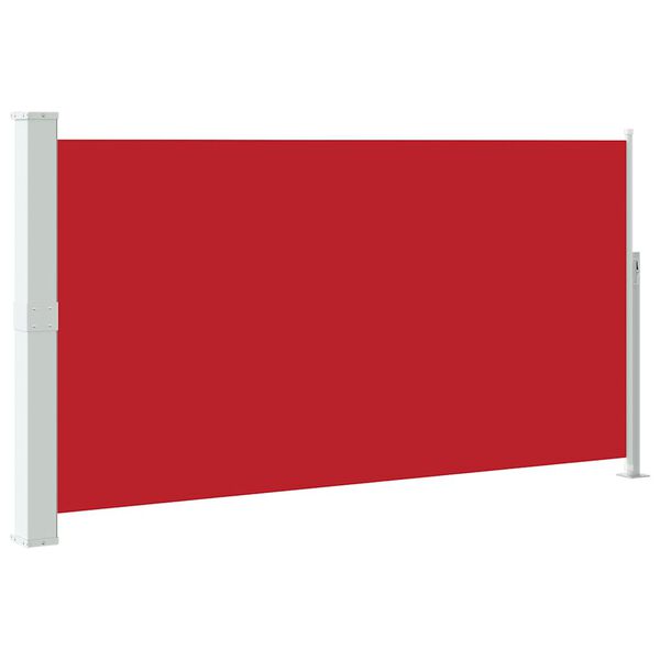 vidaXL Auvent latéral rétractable de patio 170x300 cm Rouge