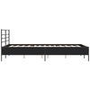 vidaXL Cadre de lit sans matelas noir 135x190 cm
