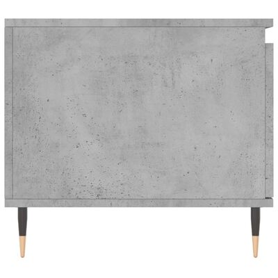 vidaXL Table basse Gris béton 100x50x45 cm Bois d'ingénierie