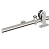 vidaXL Kit fixation porte coulissante 200 cm Acier inoxydable Argent&eacute;