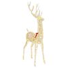vidaXL Renne de No&euml;l 3D LOVIISA 250 LED Blanc chaud 96 x 40 x 180 cm