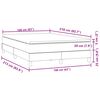 vidaXL Sommier &agrave; lattes de lit et matelas vert fonc&eacute; 160x210cm velours