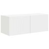 vidaXL Ensemble meuble TV Montage mural 3 pcs Blanc Bois d'ing&eacute;nierie