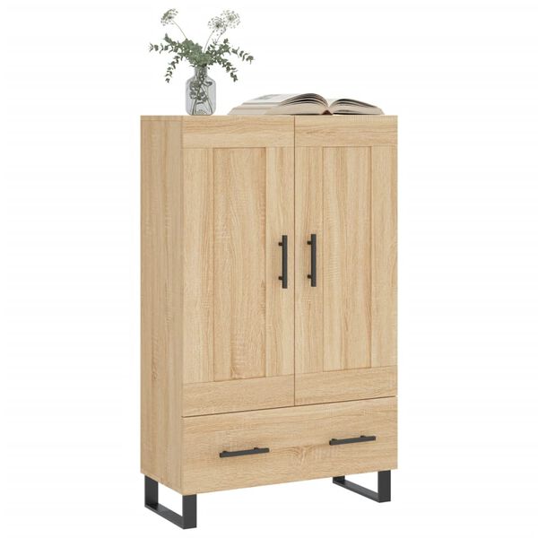 vidaXL Buffet haut ch&ecirc;ne sonoma 69,5x31x115 cm bois d'ing&eacute;nierie